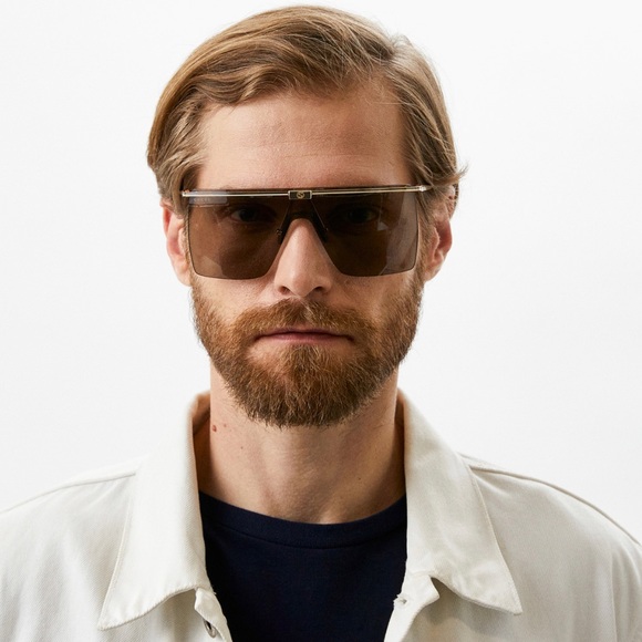 NEW GUCCI GG1096S 002 UNISEX SHIELD SUNGLASSES GUCCI GG1096S - Picture 6 of 14